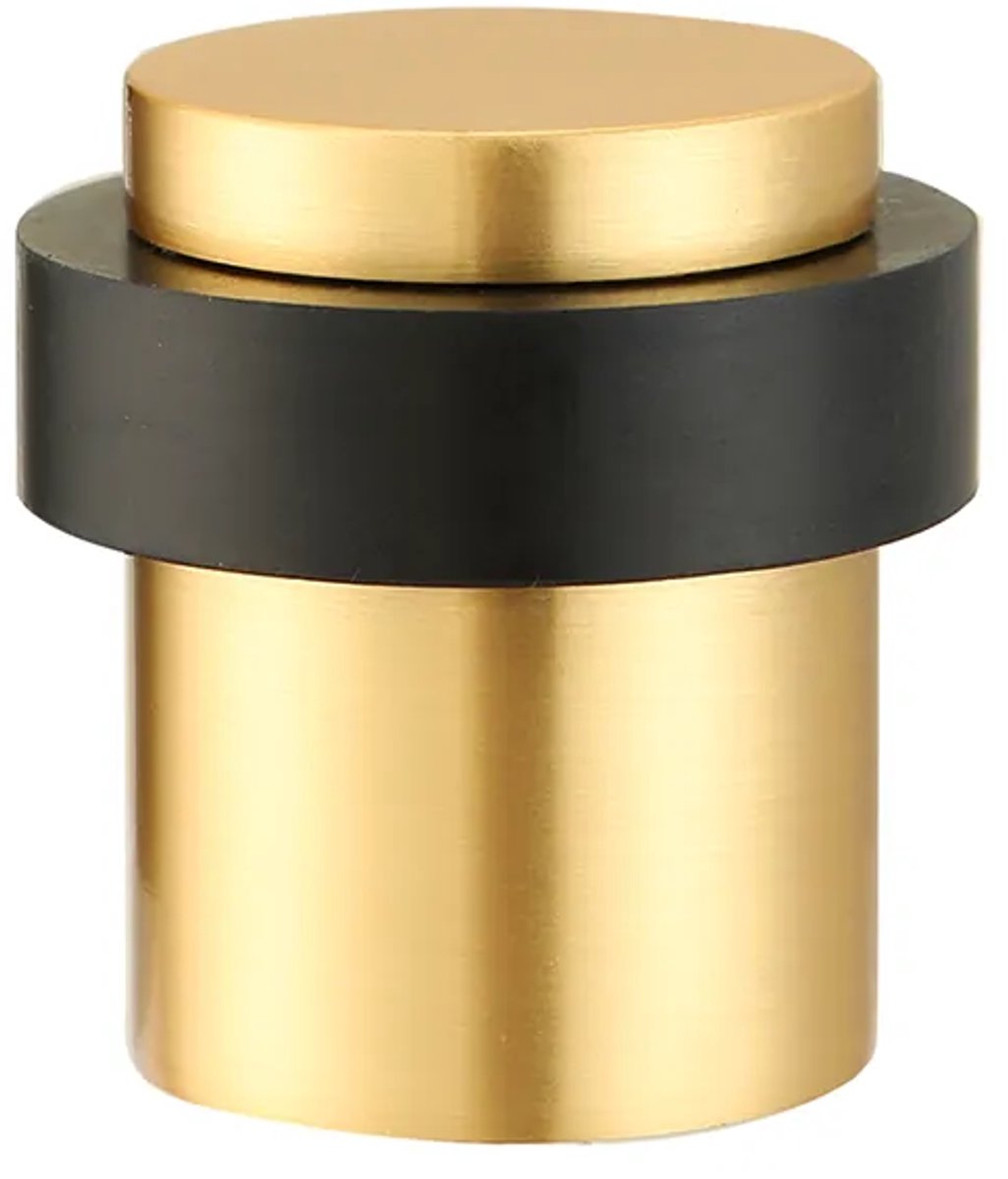 Deurstopper voor vloermontage 30x40mm mat goud PVD gecoat