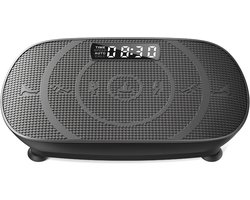 Trilplaat Fitness - 136kg - Vibratie Plaat - Trilplaat voor Benen Bloedsomloop - Zwart - 52cm x 29cm x 12cm