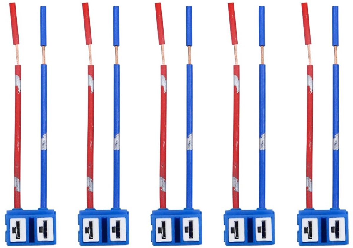 Solidchoice - 5PCS H7 Keramische Connectoren - Voor Lampbehuizing en Gloeilampen