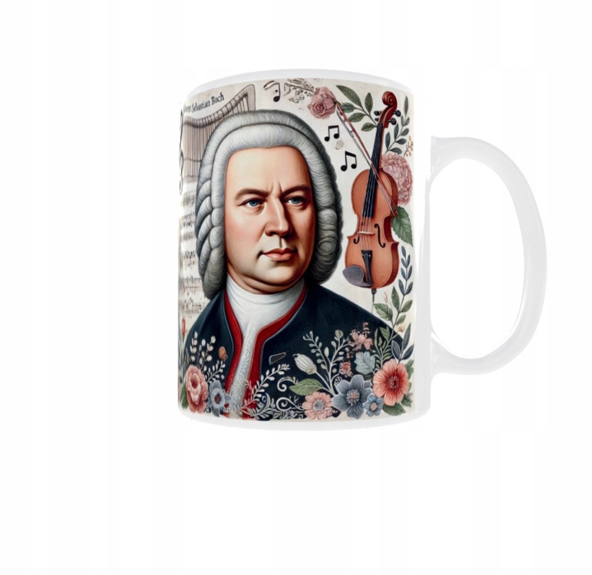 Klassieke Muziek Mok - Johann Sebastian Bach - 300ml
