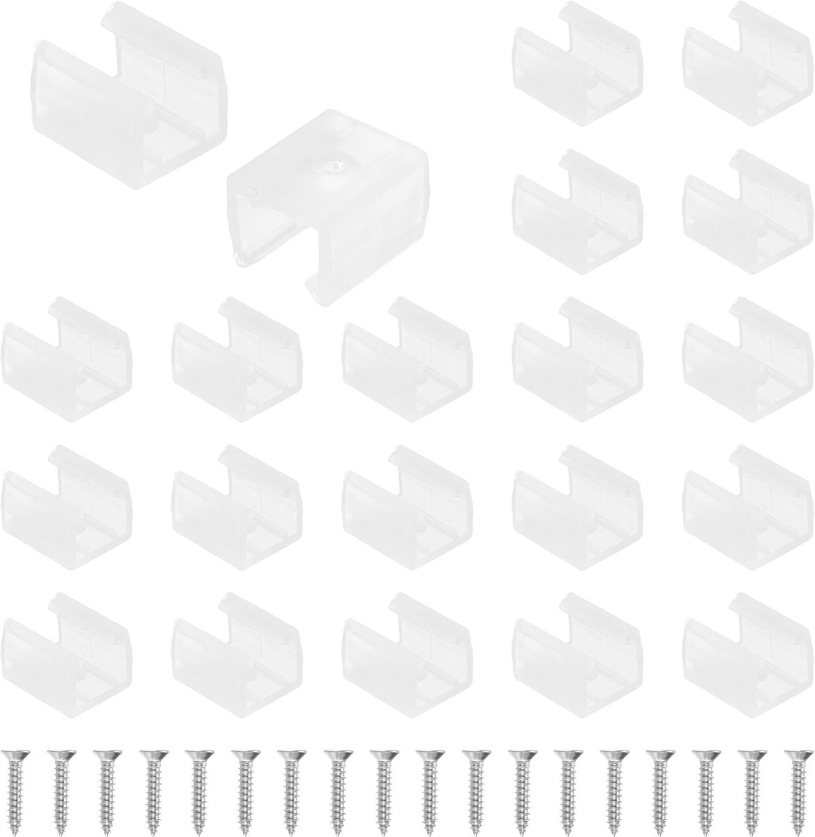 Solidchoice - 60 Stuks LED Neon Montageclips voor 8-10 mm Verlichting