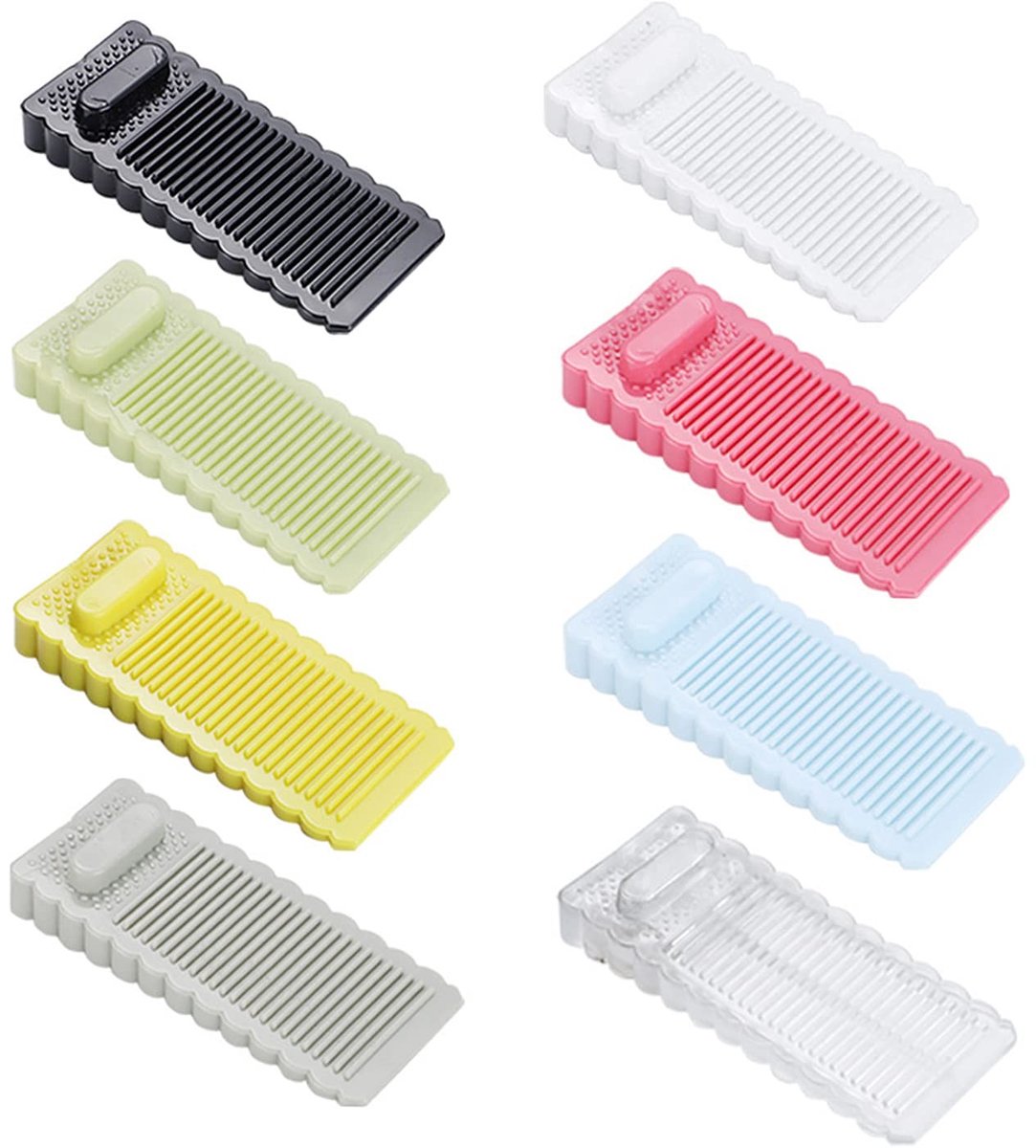 Solidchoice - Set van 8 Rubber Deurstopper Wedges in 8 Kleuren