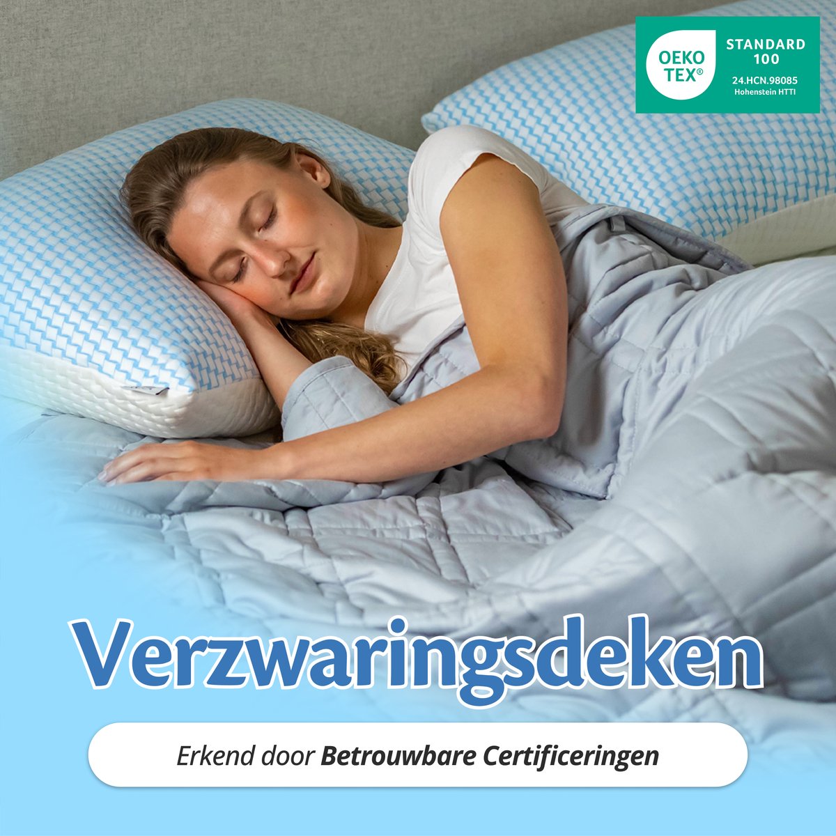 Ella verzwaringsdeken 9 kg 150x200 katoen thumbnail 2