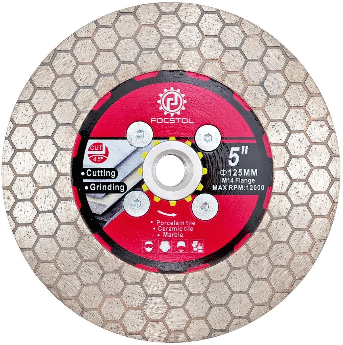 Solidchoice - Diamant Doorslijpschijf 125 mm voor Tegels en Keramiek