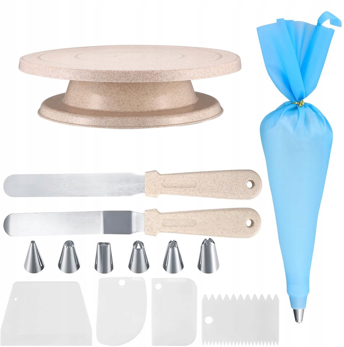 Draaitray Taart Decoratieset 28cm 15 Delig