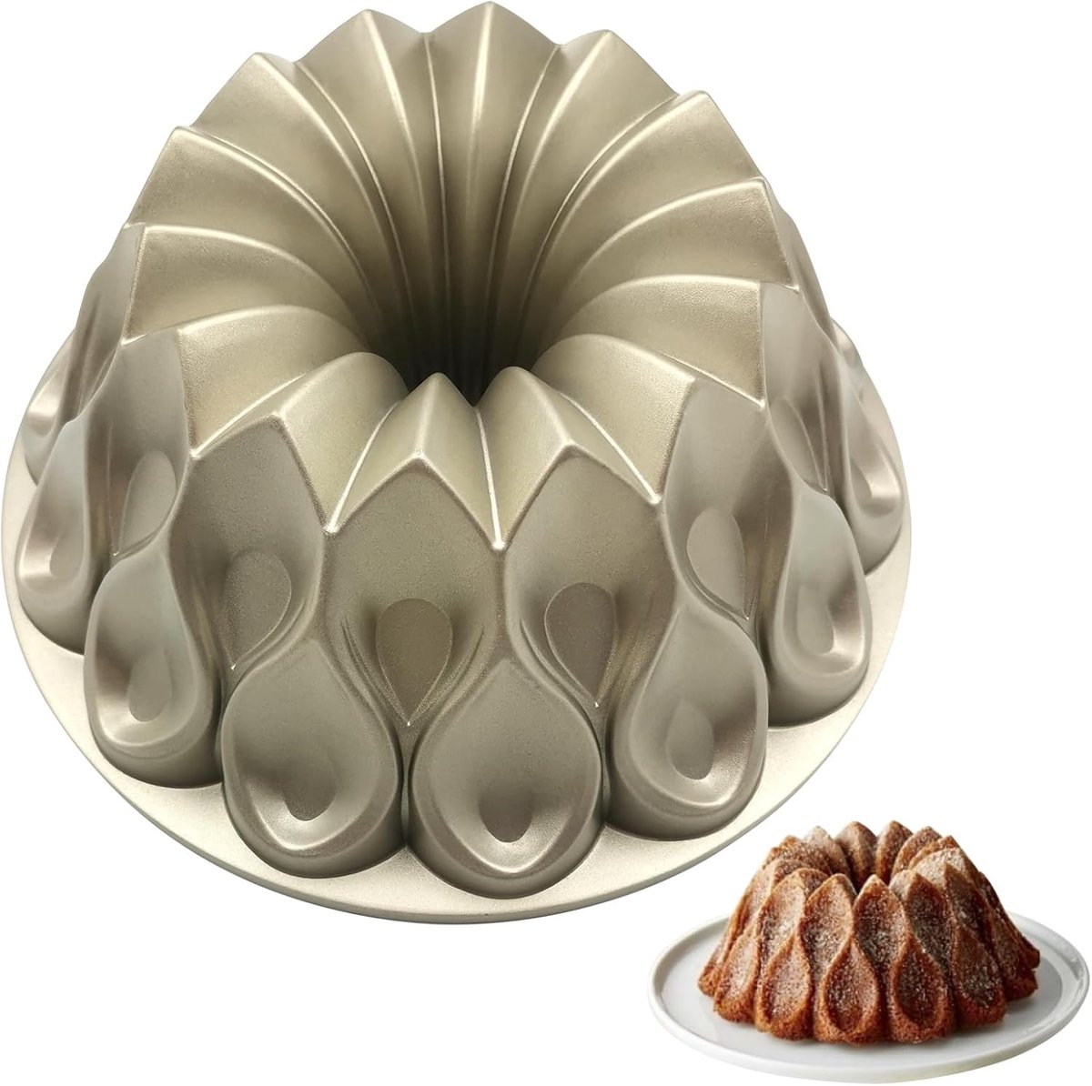 Charlotte cakevorm 9 inch - aluminium - kroonvorm - perfect voor feestelijke taarten - ShopVlot