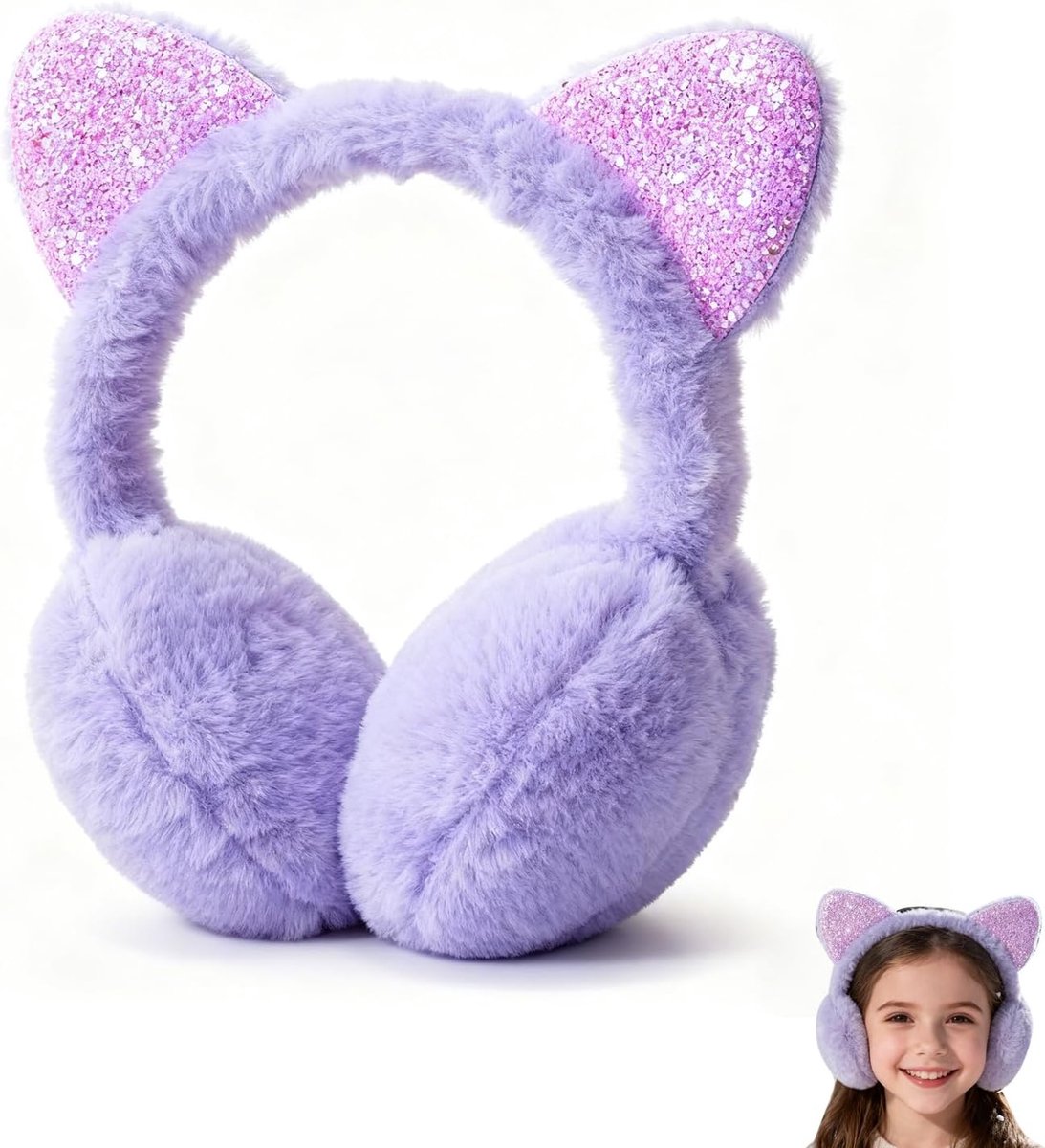 Oorkappen voor Kinderen met Schattige Kattenoren - Zacht en Comfortabel - Ideaal voor Buiten - SnelShoppen