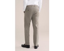 WE Fashion Heren straight fit pantalon met krijtstreep