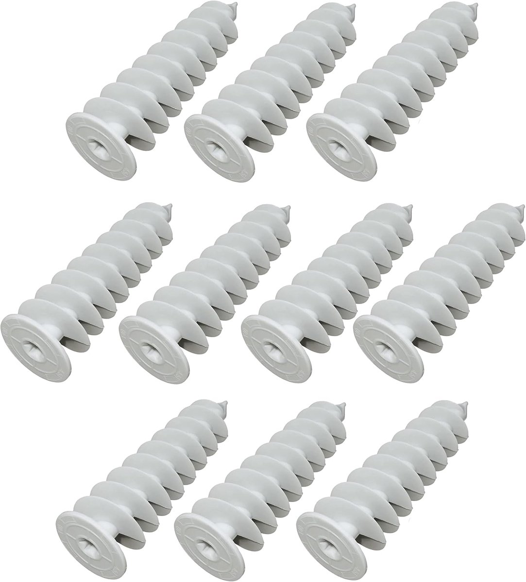 Spiraalpluggen set van 10 Ø8x85 mm - voor isolatieplaten polystyreen - betrouwbare bevestiging - eenvoudig monteren - SnelShoppen
