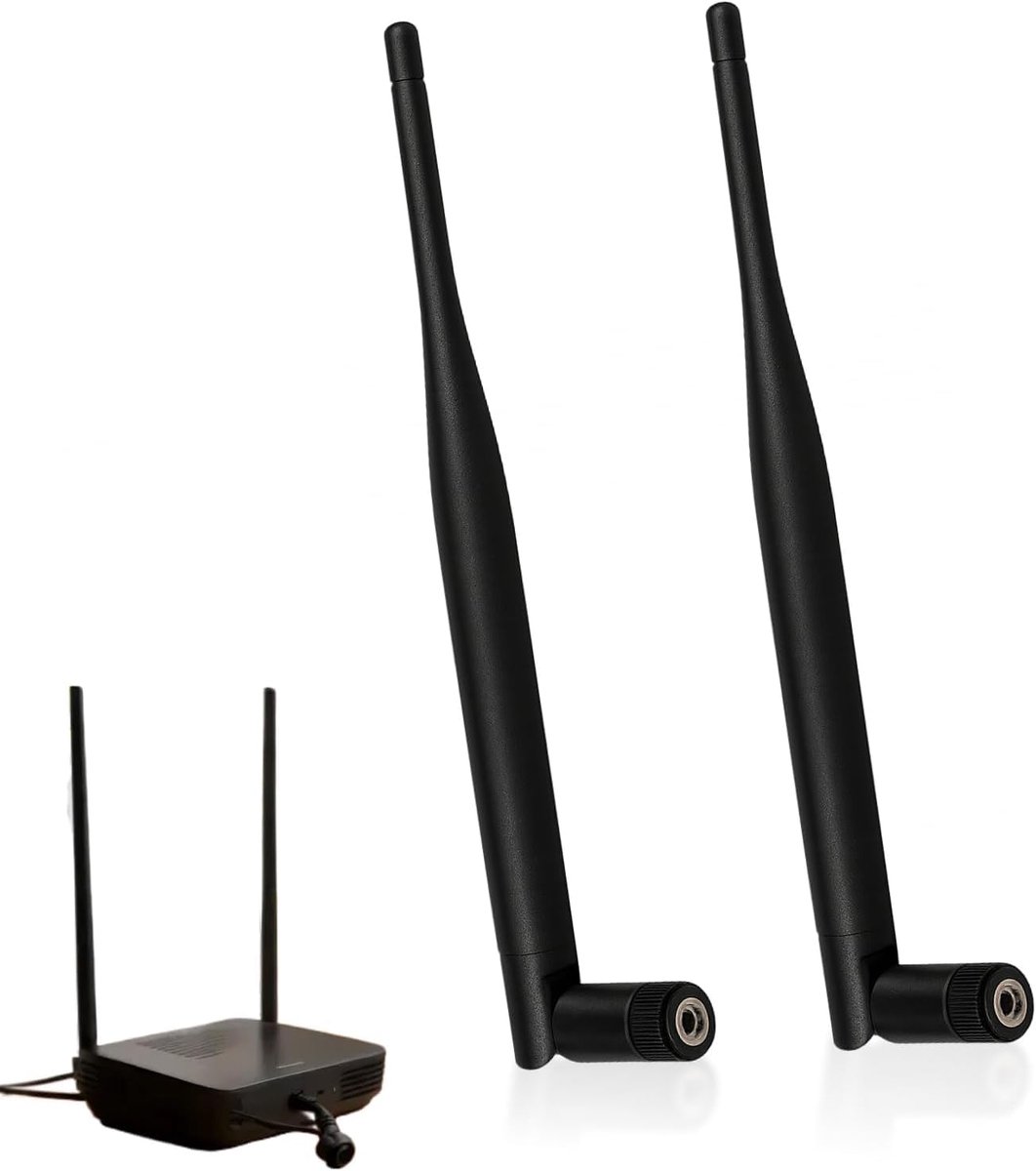 WiFi antenne 2.4GHz en 5GHz - dual band 6dBi - RP-SMA plug - stabiele verbinding voor camera's en routers - SnelShoppen