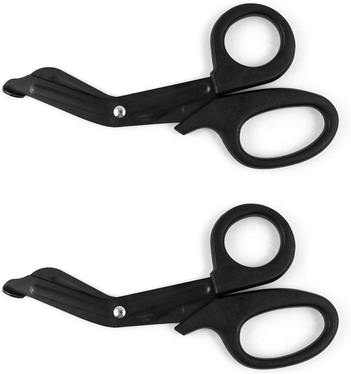 SnelShoppen - 2 Pack 185mm Eerste Hulp Schaar, RVS Trauma Scharen met Niet-Slip Handvat voor Medisch Gebruik, Ideaal voor Verpleegkundigen en EHBO