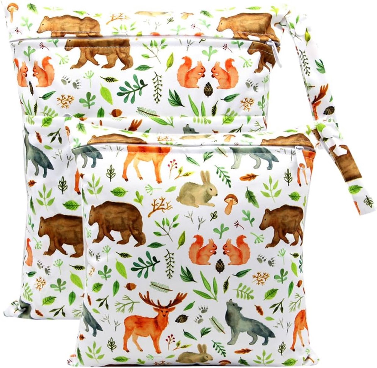Wet bag 2-in-1 set - Waterproof en wasbaar - Organiseer natte en droge spullen - Ideaal voor luiers - SnelShoppen