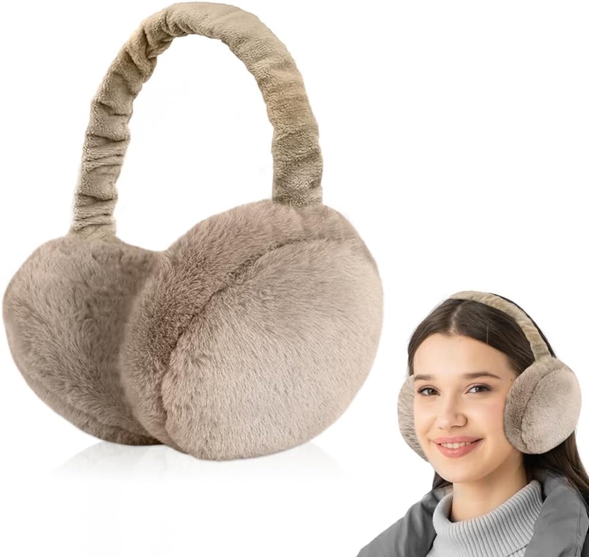 Oorkappen Winter Warm - Pluche - Verstelbaar - Ideaal voor koude dagen - SnelShoppen