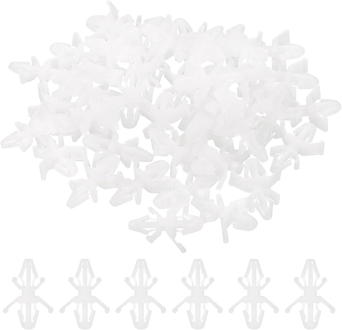 60 STKS PCB Board Isolatie Kolom, Nylon Reverse Locking Printplaat Clips Standoff Dubbele Hoofd Isolatie Beugel Ondersteuning Hoogte 4.9mm /0.19"