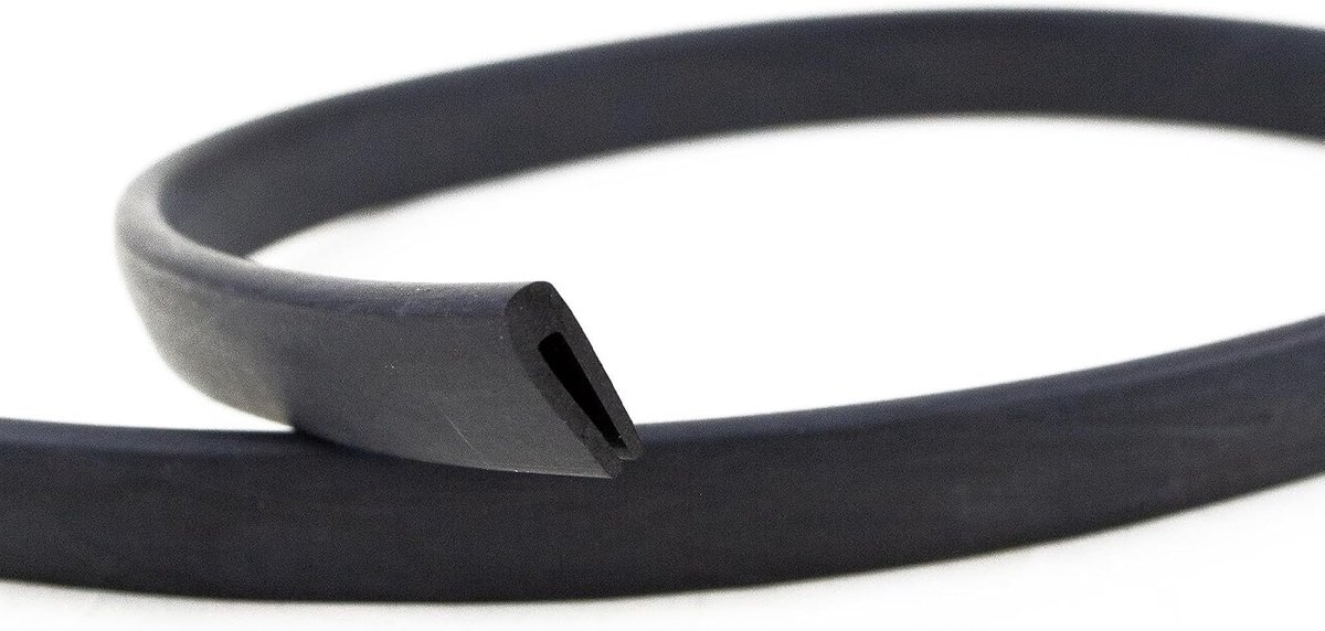 Profiel FP3010 randbescherming afdichtingsrubber - spleetmaat 2,0 mm - zwart - 3 m