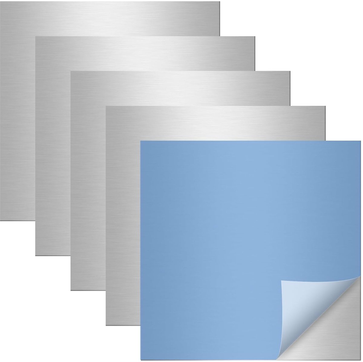 5 stuks aluminium plaat 3 mm: 20 cm x 20 cm aluminium plaat hoogwaardig aluminium metaal platte plaat van 6061 aluminium, metalen plaat met beschermfolie stansplaten oefenplaat voor modelbouw