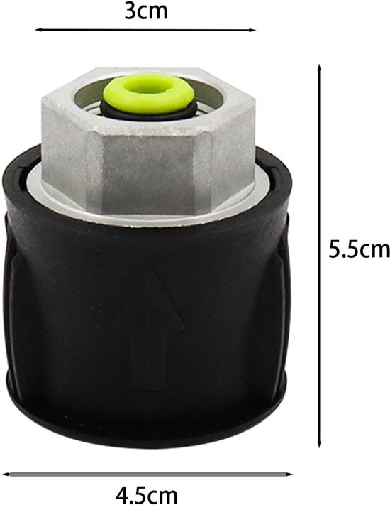 2 stuks hogedruksnelmontage voor pistool- en hogedrukreinigerslangconnectoradapters — afbeelding 2