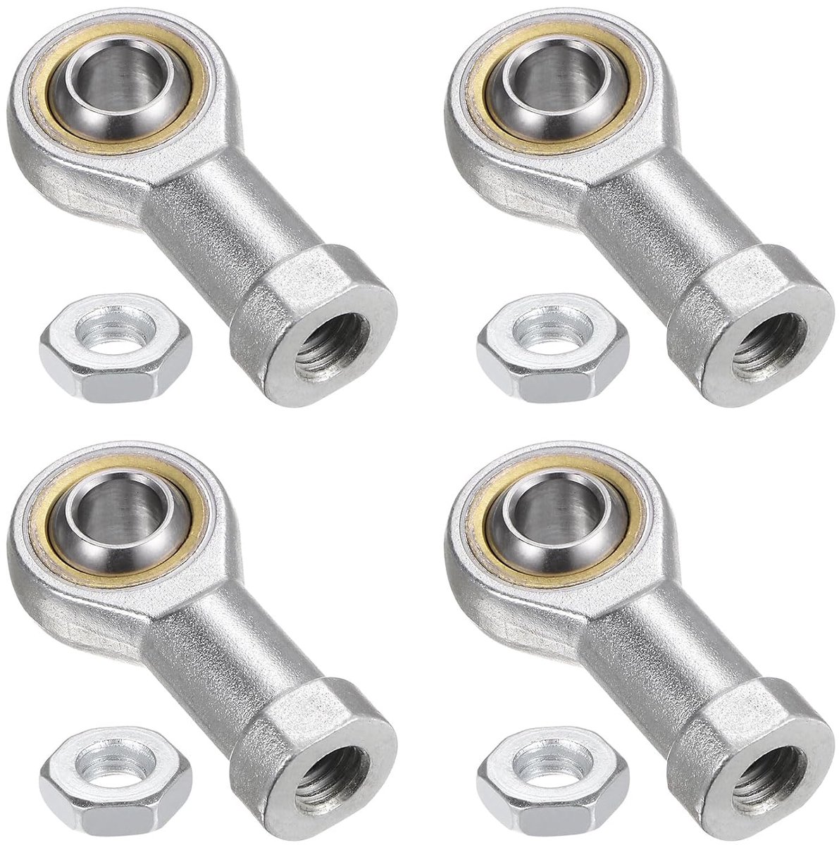 Eindlagers Si10T/K 10 mm met binnendraad M10 x 1,5 rechts, gietijzeren behuizing en borgmoer inbegrepen