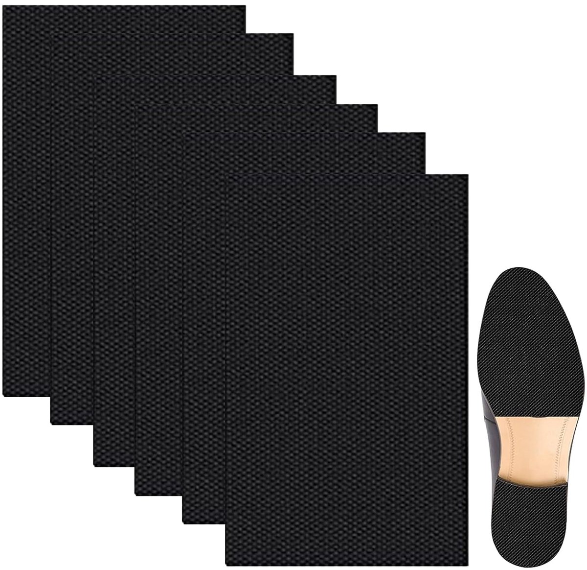 6Pcs Verbeterde Snijbare Rubber Grip Tape Antislip Vellen Hittebestendige Pad Zelfklevende Waterdichte Voor Handgrepen Contact Oppervlakken Diy Ambachten Vloer Bescherming