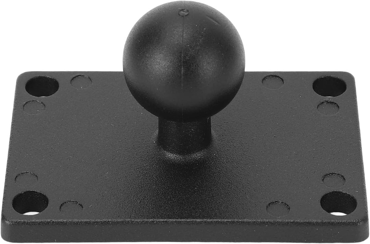 1 inch kogelmontagebasis, universele aluminium kogelbasis, AMPS vierkante plaat, AMPS-gat voor RAM-montages, B-maat kogelarmen met dubbele socket, voor auto, motor en fiets