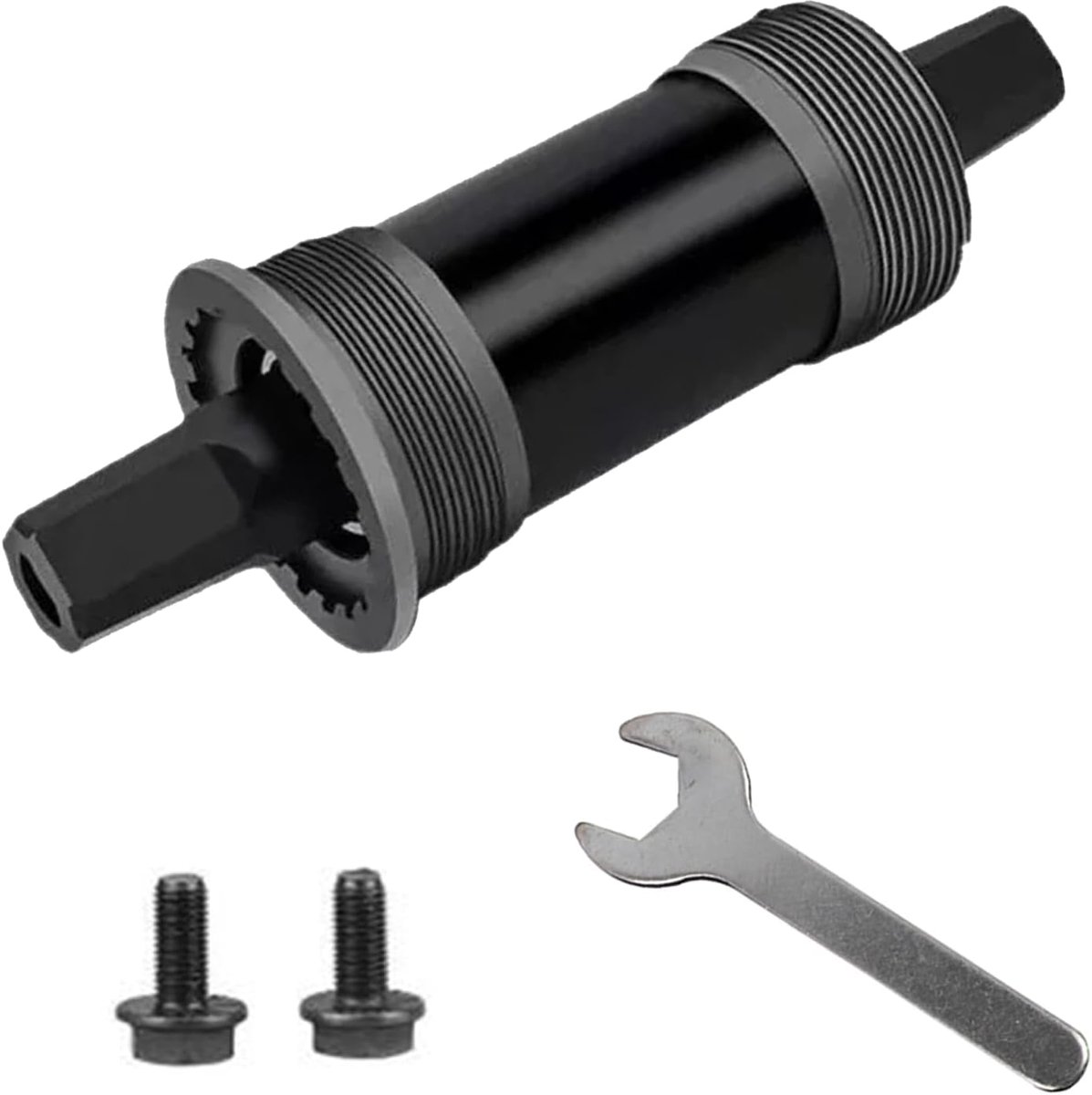 Kruislager Vierkante Gat Kruk As 68*122,5mm As Verzegelde Racefiets Onderste Kruislager met Spindel Mountainbike Centrum As Met Sleutel en Waterdichte Schroeven voor Mountainbikes