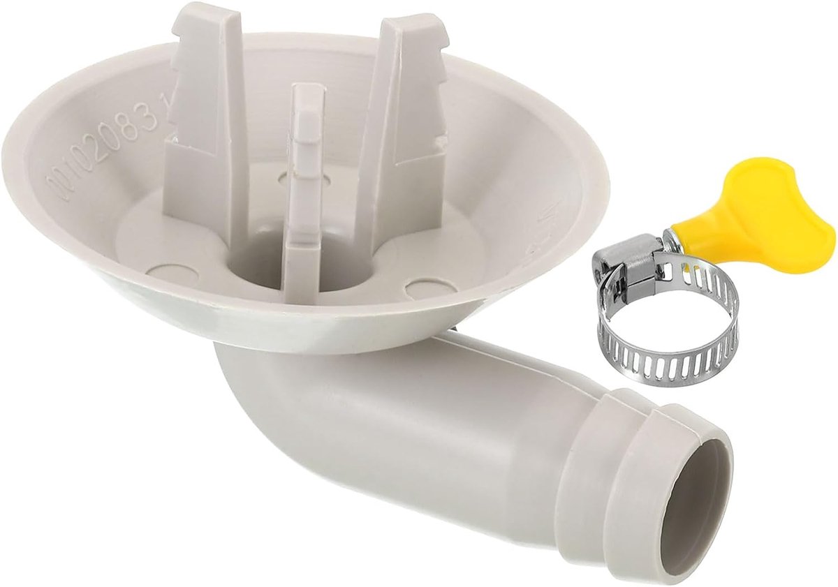 25 mm Airconditioner afvoerslang connector, 1 stuks universele afvoerconnector met klemring voor mini-split venster AC unit kraan, witte stijl 4