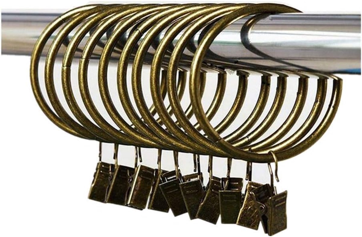 30 Pack Bronzen Metalen Ringen Ringen voor Craft en verwijderbare clips (55 mm)