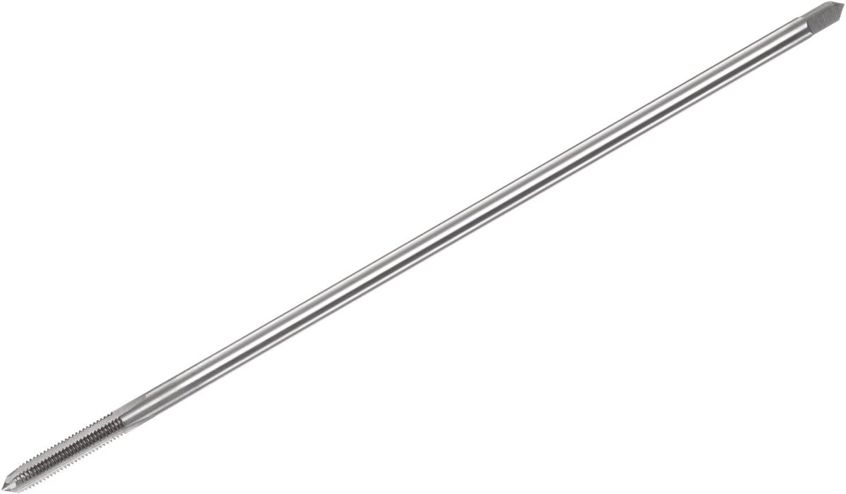 Schroefdraadboor voor metrische schroefdraad, M5 x 0,8 mm, H2, 200 mm, extra lange schroefdraadboor, freesmachine, rechte schroefdraad, gereedschap, reparatie, schroefdraadboor