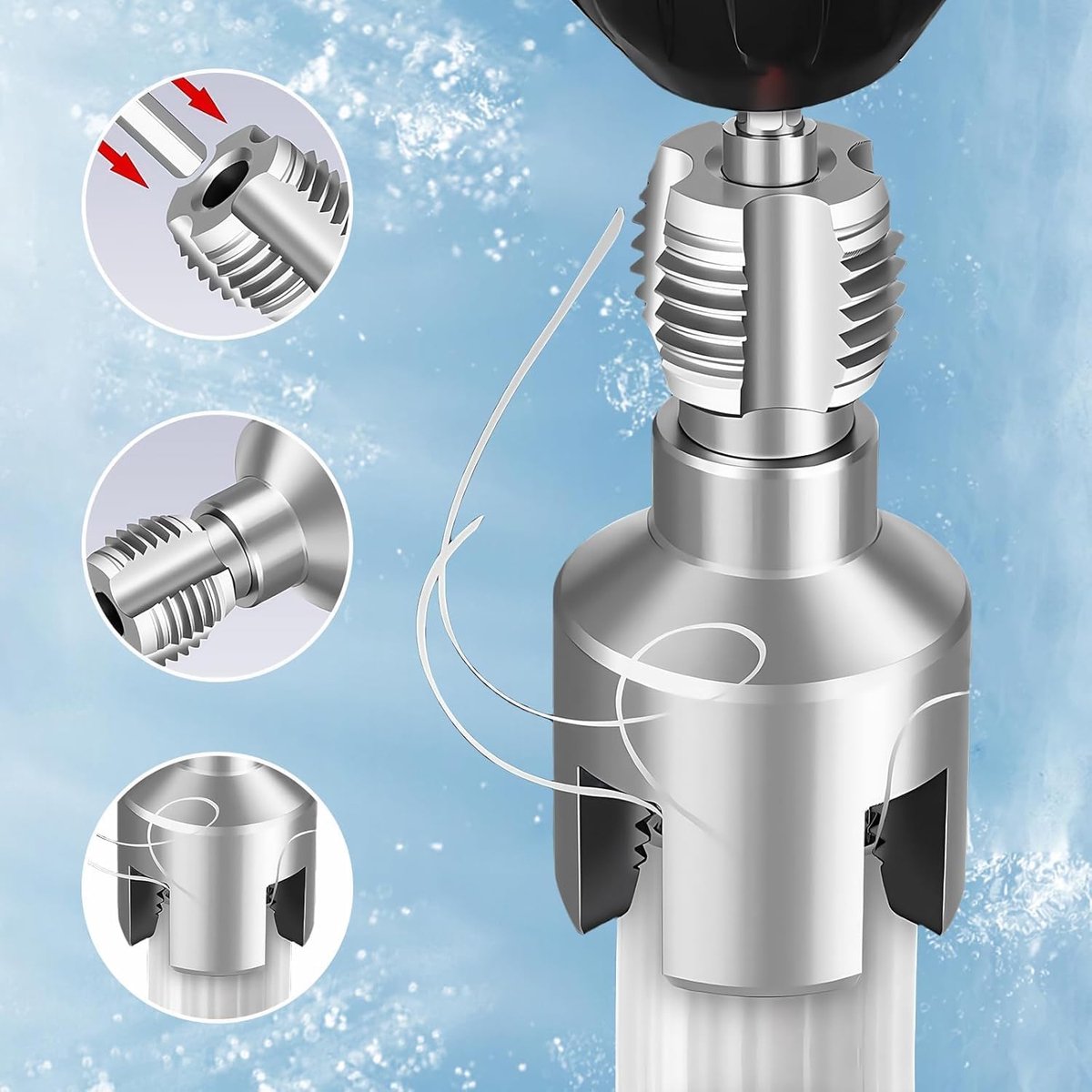 2 stuks buisschroefdraadboorset, buisschroefdraadboor 1/2 3/4 inch schroefdraadsnijderset, nauwkeurige huishoudelijke reparatie-accessoires, voor beginners en professionals