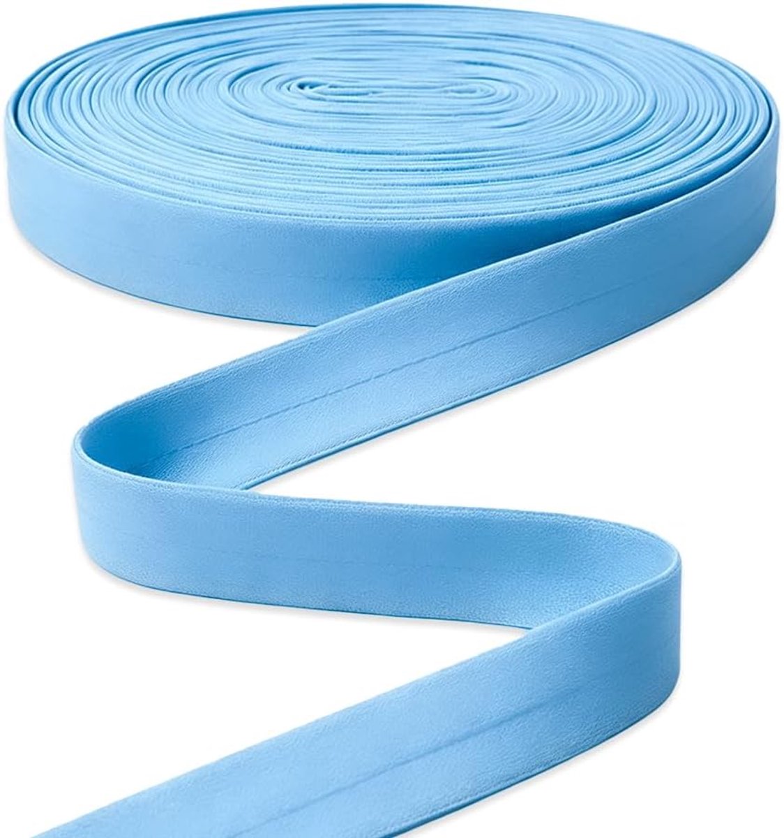 SJ007 Biasband, jersey, elastische biasband, 20 mm, zoomband, elastische rubberen band, SJ007-hemelsblauw C108-2020