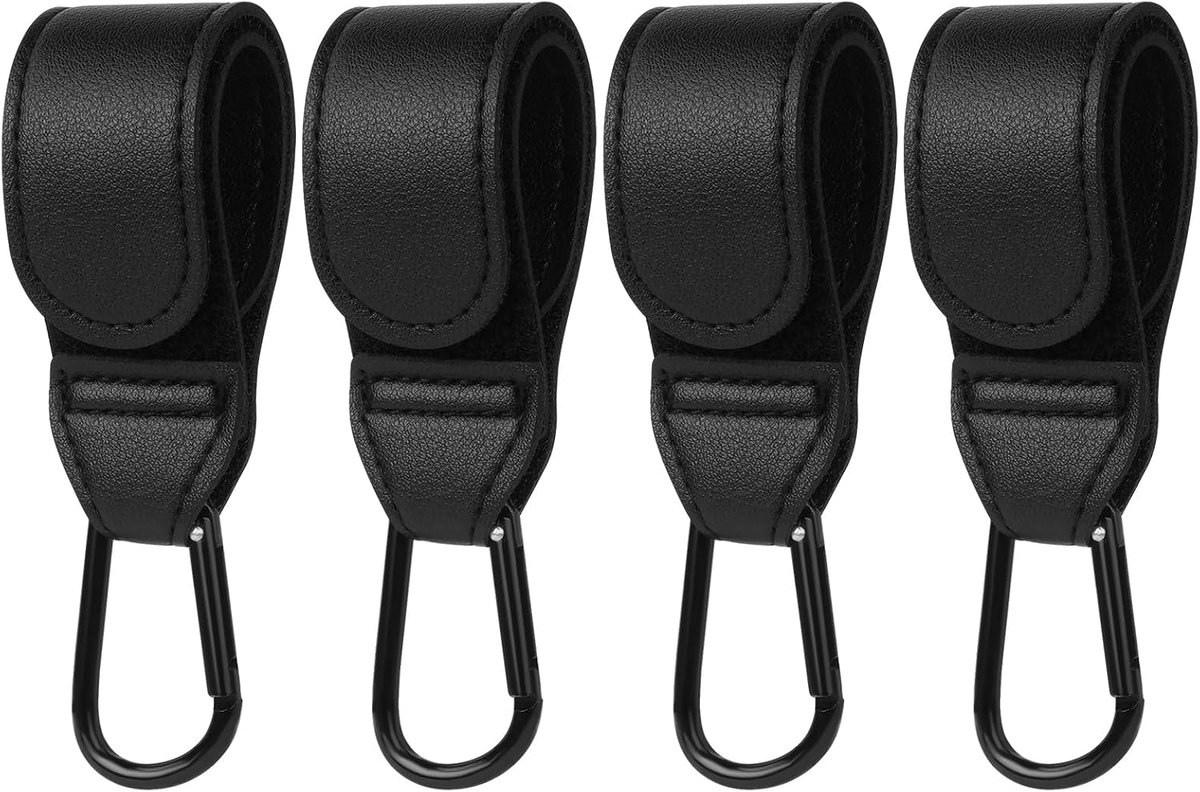 Kinderwagenhaken, universele kinderwagen karabijnhaak, upgrade kinderwagenclips, kinderwagen haak, voor het ophangen van portemonnees, luiertas, boodschappentas