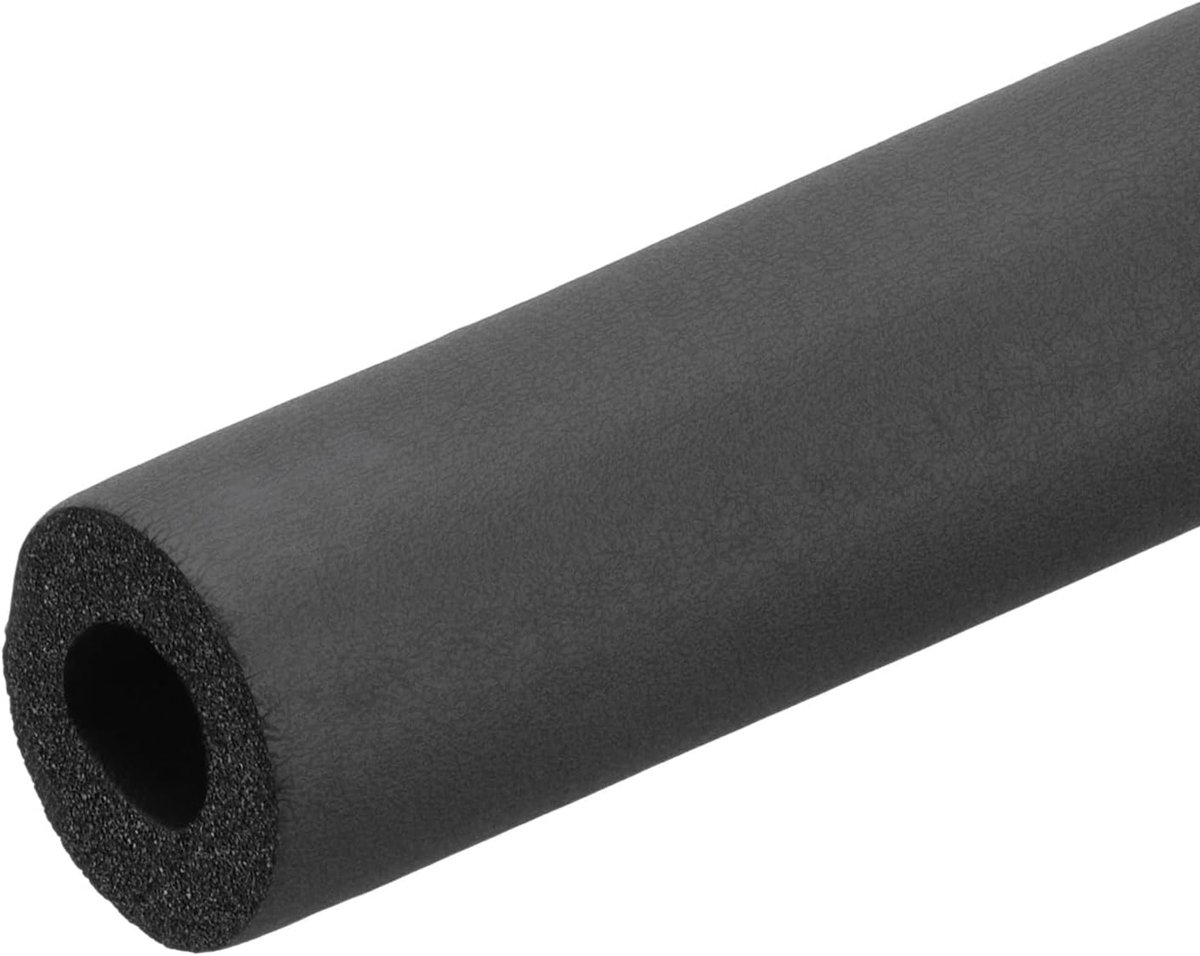 5/8 inch (16 mm) ID x 3 ft x 0,9 cm buis isolatie schuimbuis, buisafdekking wrap roll bar buis voor handvat grip HVAC-airconditionereenheden, zwart