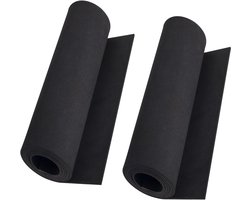 Pakket van 2 zwarte Eva-schuim rollenspel rolvellen, premium Eva Craft Foam 3 mm dik, 35,3 x 150 cm, hoge dichtheid 86 kg / m3 voor rollenspelkostuum, handwerk, doe-het-zelf projecten van Mearcooh