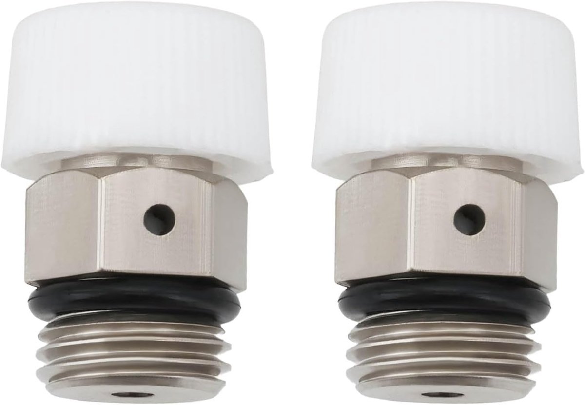 2 Stks 1/8 Inch Automatische Ontluchtingsklep Koperen Ventilatiekleppen Afvoerklep voor Automatische Luchtafgifte in Uitlaatpoorten en Radiatoren