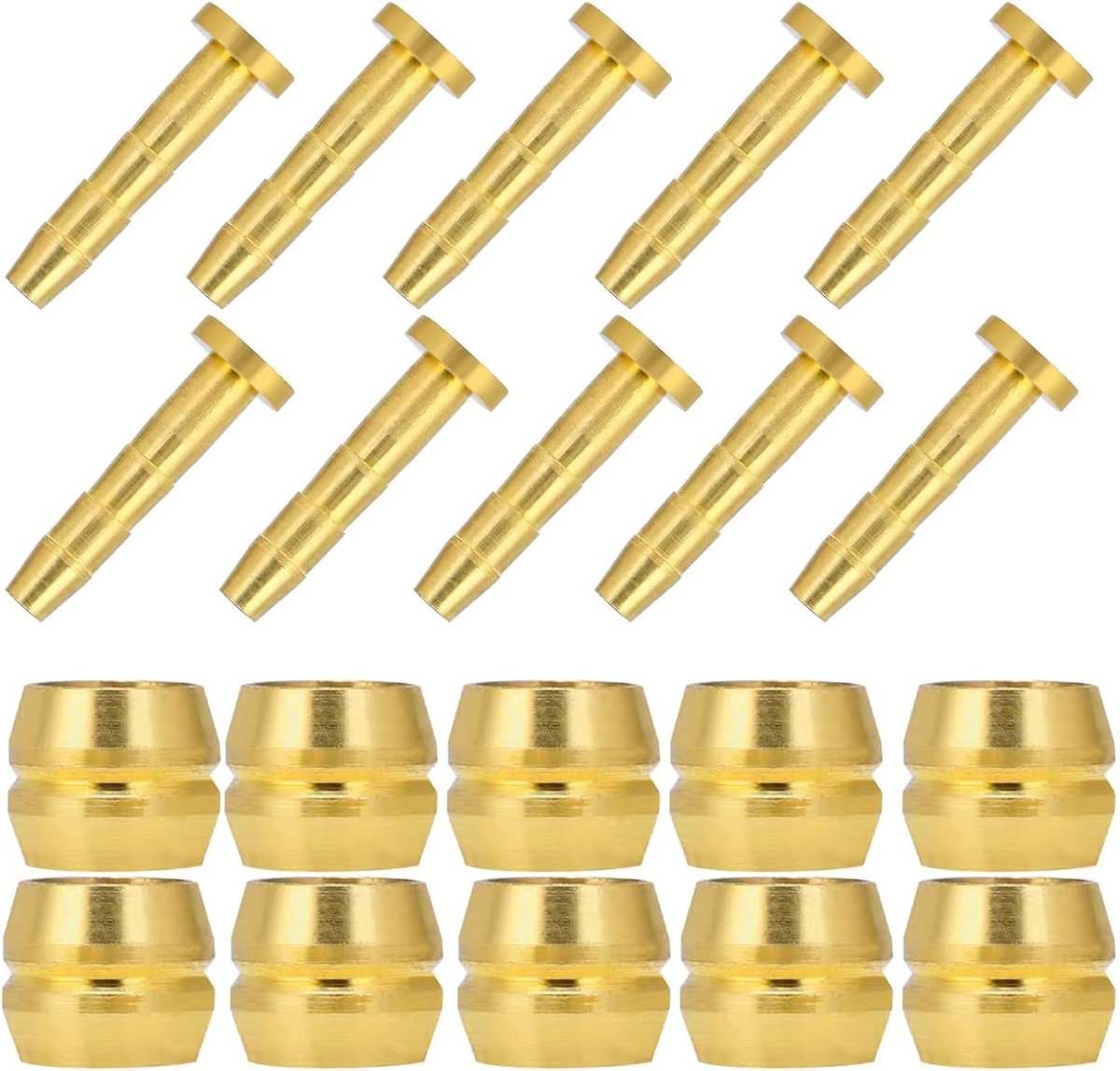Set van 10 Olijvenrem en Insert Pin voor Remleiding - Stekkerinzetstuk voor Mountainbike, Racefiets, Fietsbinnenband, Schijfrem (BH59)