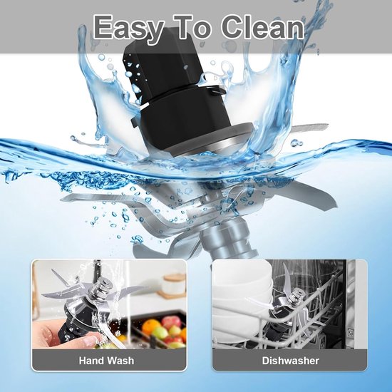 Mes voor Thermomix TM31, roestvrijstalen mengmes met afdichtring, reserveonderdeel voor Vоrwerk Thermоmix messen TM31 Voedselaccessoires, TM31 Blender Kling — afbeelding 4