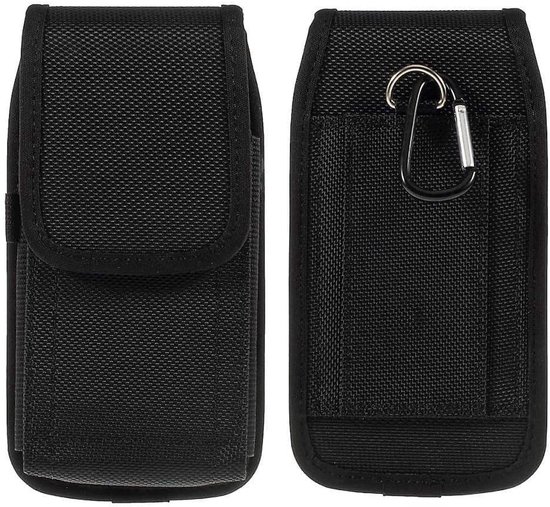 Cover Riem in Nylon met Twee Riemlussen Verticaal en Horizontaal voor Motorola Moto G Stylus (2023) - Zwart — afbeelding 4