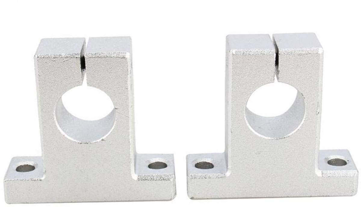 16 mm Lineaire Rail As Steun, Keenso 2 stuks 16 mm Lineaire Asgeleiding Rail Verticale Beugel As Optische Beugel voor XYZ CNC Tafel