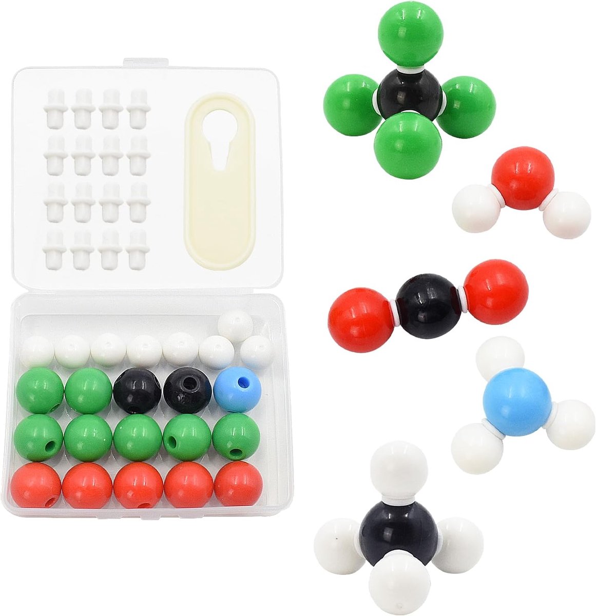 40 stuks organische chemie moleculaire modelset, wetenschappelijke chemie, atoom, moleculaire modellen, links, leerkit, anorganische structuren, atom link-model voor leraren, studenten