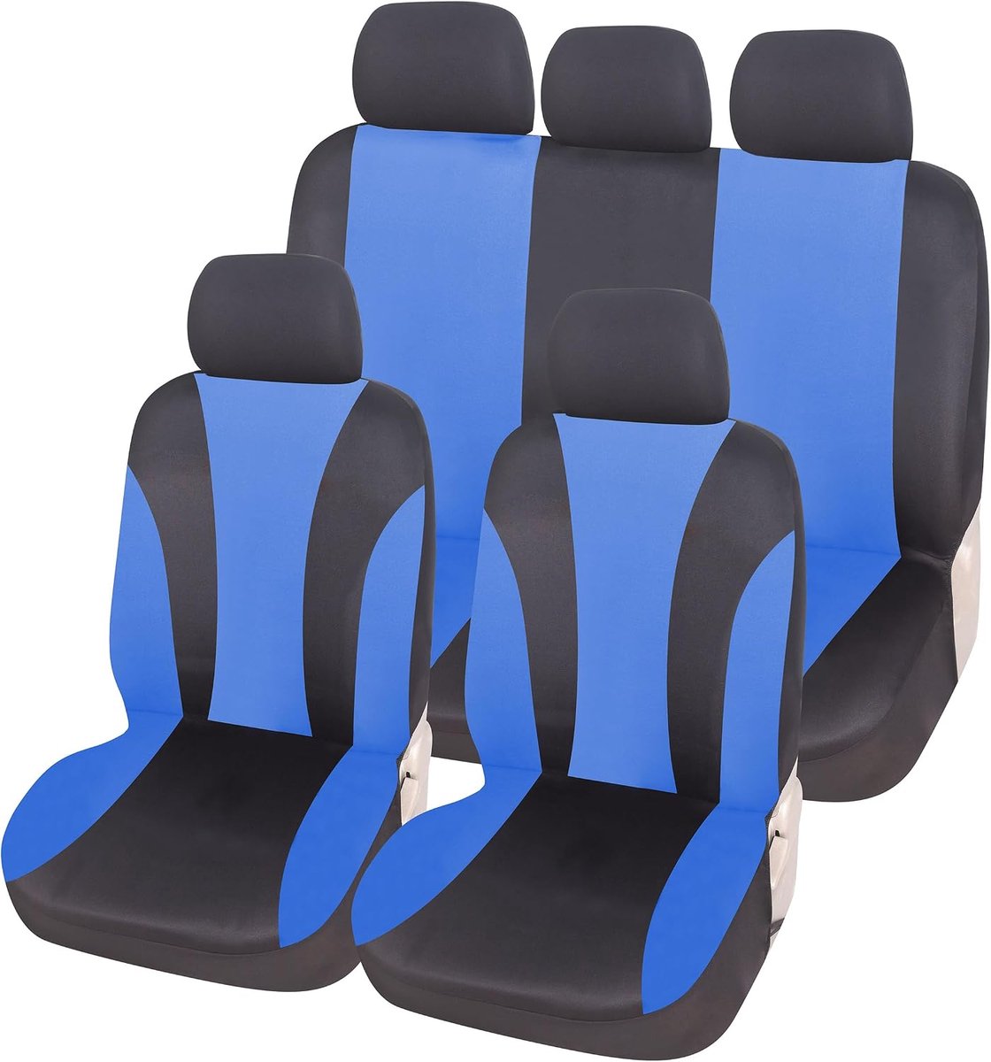 Accessori Lupex - Universele autostoelhoezen LS06 | Kleur Blauw | Set Voor en Achter | Polyester | Geen Suv