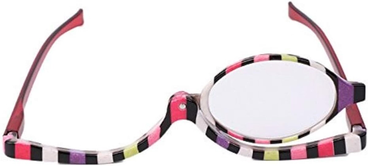 Make-upglazen vergrootglazen cosmetische leesglas die brillen vouwen