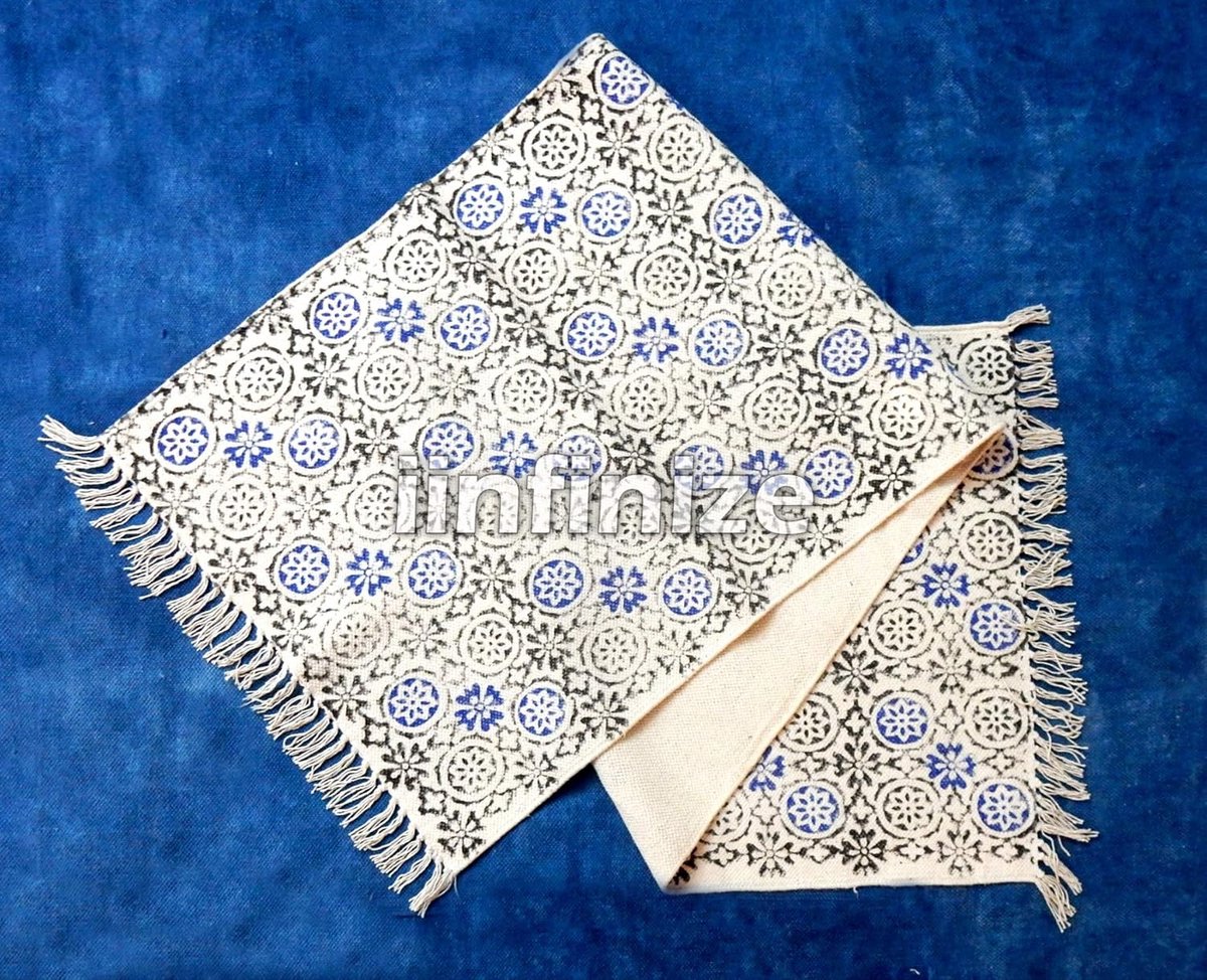 Katoenen vloerloper 0,6 x 1,8 m - Boho stijl - Wasbaar - Perfect voor de keuken - SnelShoppen