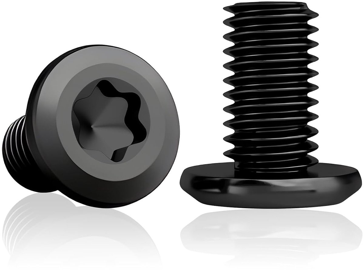 20 stuks lenskopschroeven M8x16 mm, RVS zwart Torx | M8x16 mm RVS A2 V2A zwart met Torx en volledige schroefdraad voor meubels, werkplaats en DIY