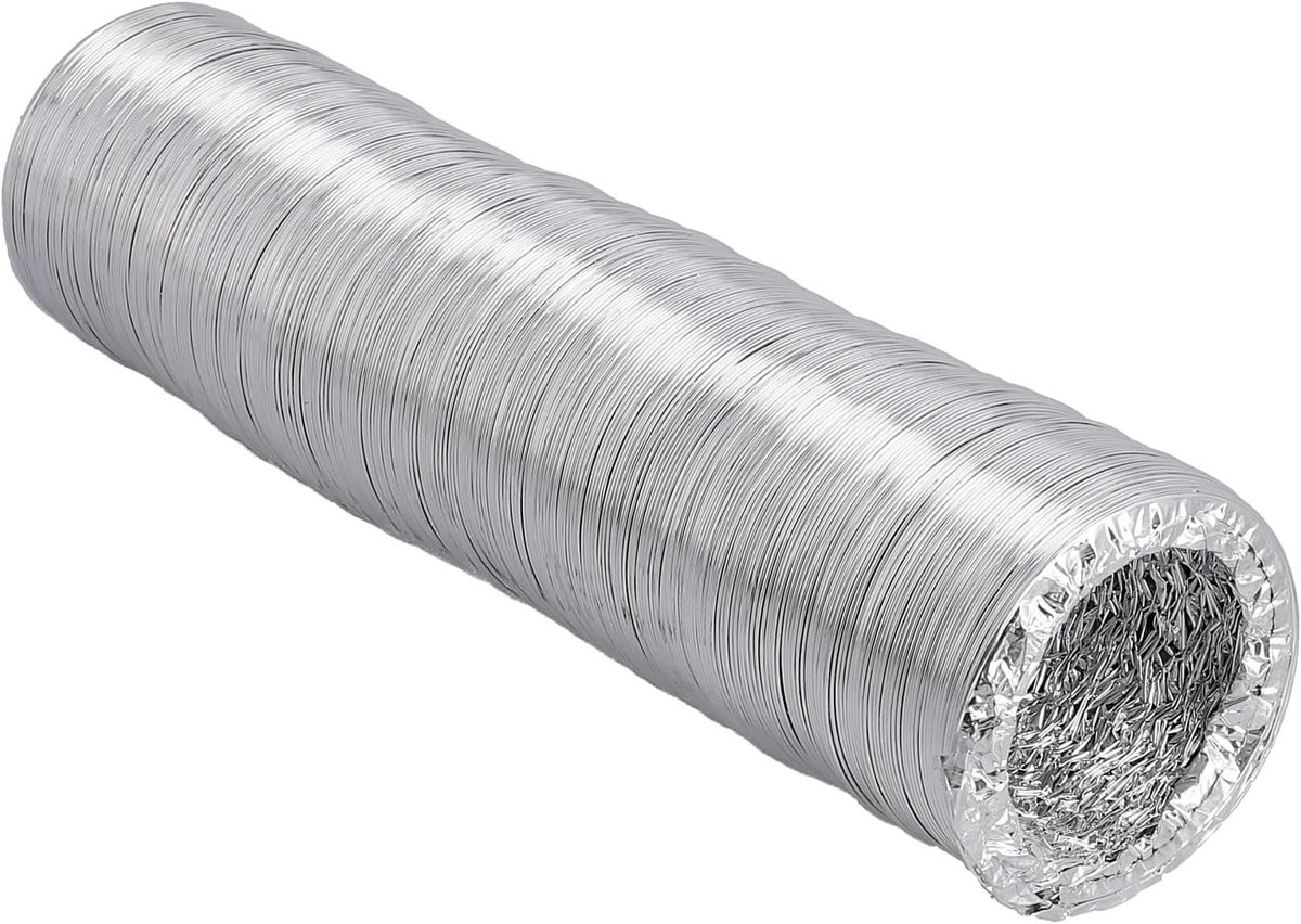 1000027768-000 Afvoerslang, 10 m, universeel, aluminium, stalen spiraal, zware uitvoering