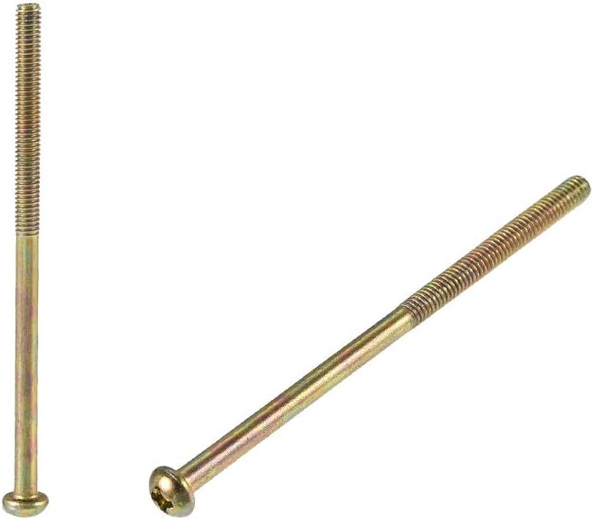 sourcing map 15 stuks kruiskopschroeven M4 x 75 mm buitendraad voor tweepersoonsbed meubels tv-frame wandbehang
