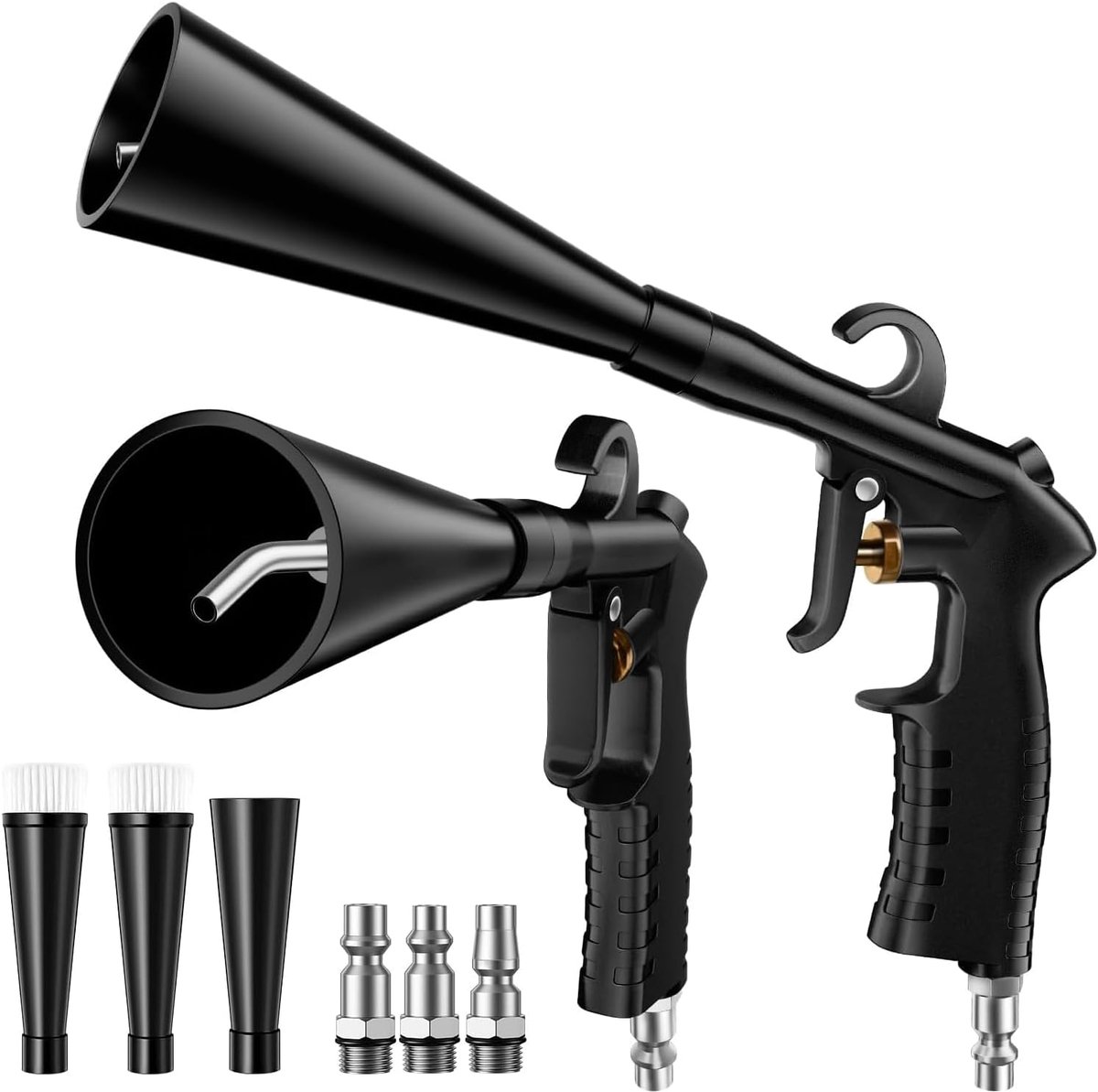 Perslucht reinigingspistool, reinigingspistool, droogpistool voor auto, compressoraccessoires, compressor nauwkeurig luchtpistool, auto en luchtblaaspistool voor binnen