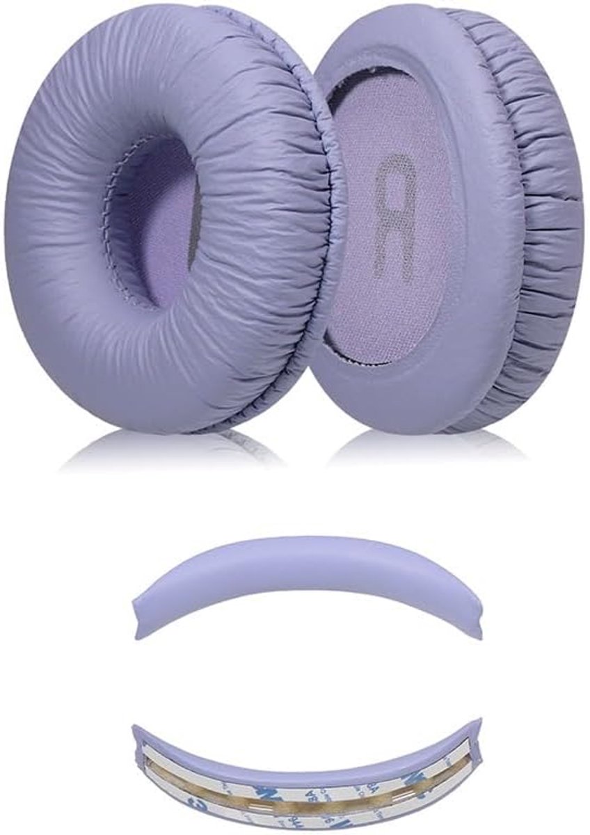Oorkussens en hoofdsteun voor JBL Tune600BTNC - Paarse foam kussens - Ultiem comfort - Ideaal voor langdurig gebruik - ShopVlot