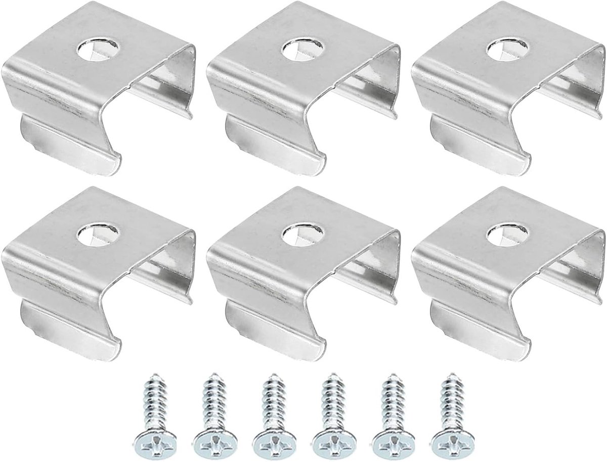 Rope Light Mounting Clips 50pcs - Roestvrij staal - Geschikt voor 9.5-12mm LED strips - Gemakkelijk te installeren - ShopVlot