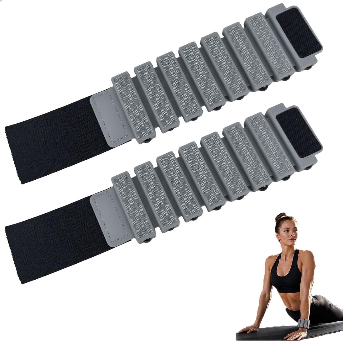 Voetgewichten 0,5 lb - stalen kogelvulling - afneembare siliconen hoes - ideaal voor pilates en fitness - ShopVlot