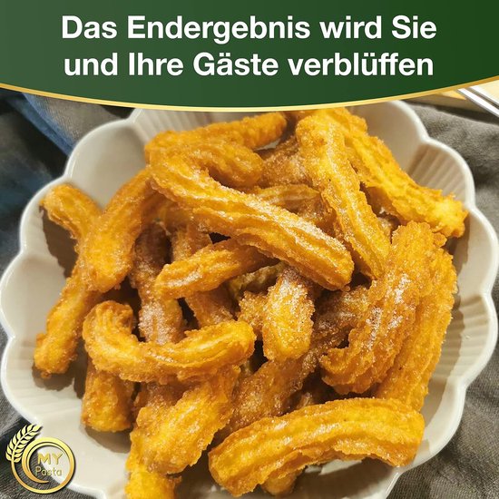 SnelShoppen - Churros Pasta Disc voor Kitchen Aid Avance Pasta Maker - Maak Verse Pasta en Noodles Thuis - Eenvoudig en Makkelijk Schoon te Maken - Ke van Snelshoppen — afbeelding 4